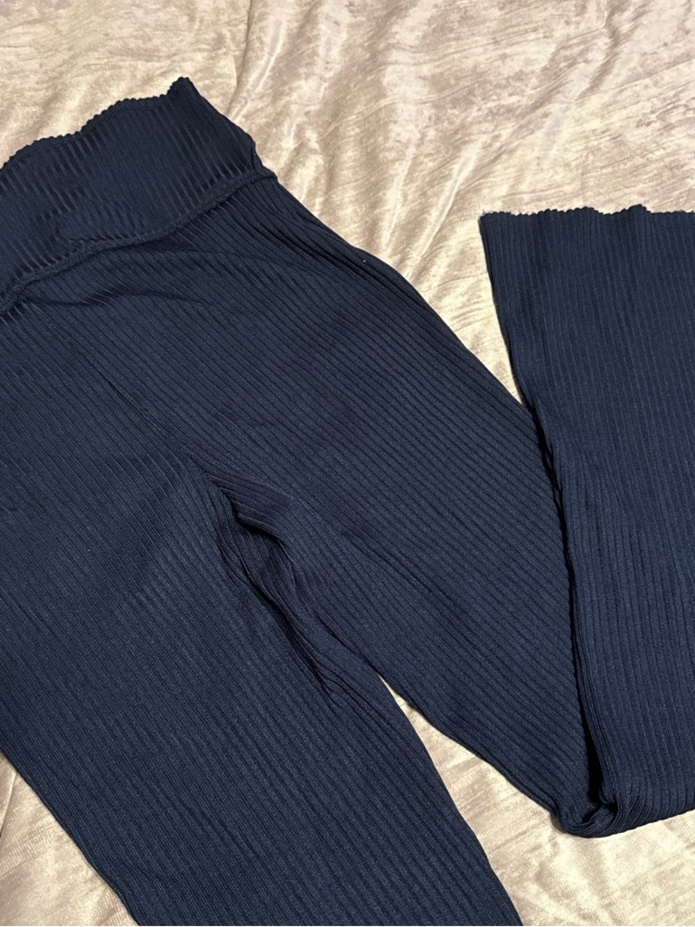 Ribbed Navy blue leggings